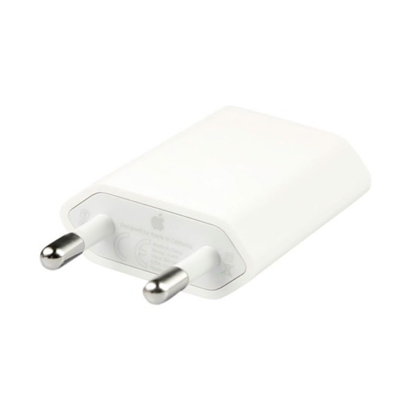Apple md813zm/a blanco adaptador de corriente usb de 5w original de apple