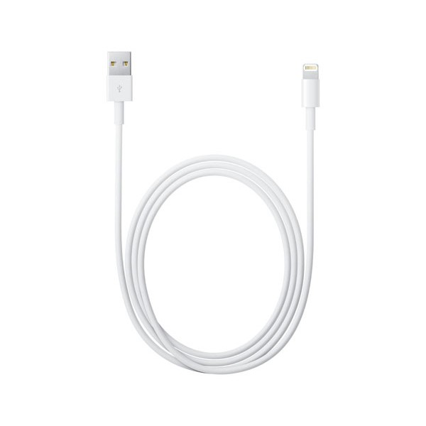 Apple md818zm/a cable de carga y datos lightning para iphone ipad ipod a usb 2.0 de 1 metro
