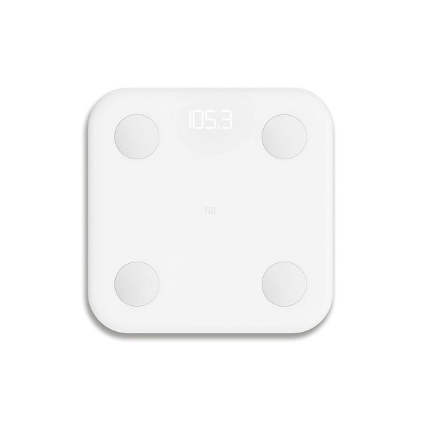 Xiaomi mi body composition scale blanco báscula inteligente datos corporales registro a través de app mi fit