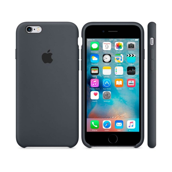Apple mky02zm/a gris carbón carcasa de silicona iphone 6s/6