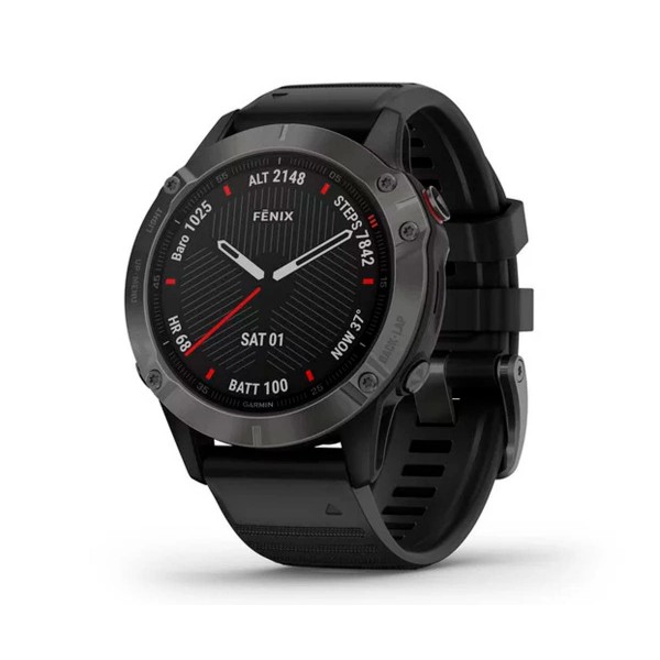Garmin fénix 6 pro negro con correa negra 47mm smartwatch premium multideporte gps integrado wifi bluetooth