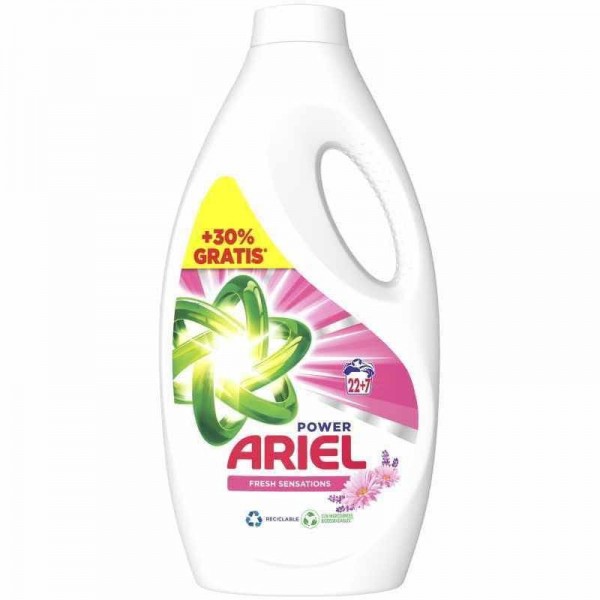 Ariel detergente Fresh Sensations 22+7 dosis