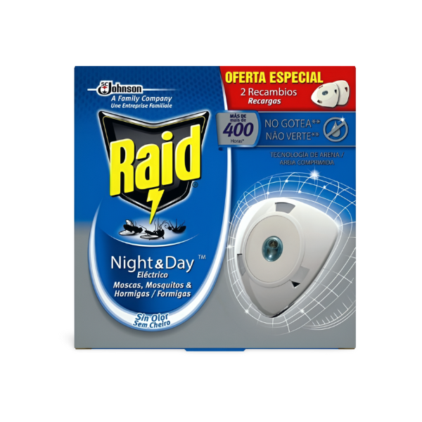 Raid Night&Day recambio antimosquitos 2 unidades